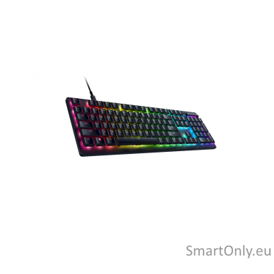 Razer Deathstalker V2 Gaming Keyboard Fully programmable keys with on-the-fly macro recording; N-key roll over; Multi-functional media button and media roller RGB LED light RU Wired  Linear Optical Switch 5