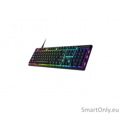 Razer Deathstalker V2 Gaming Keyboard Fully programmable keys with on-the-fly macro recording; N-key roll over; Multi-functional media button and media roller RGB LED light RU Wired  Linear Optical Switch 8