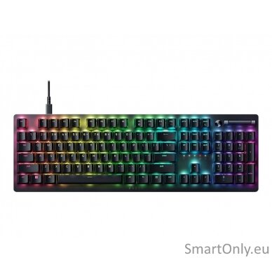 Razer Gaming Keyboard  Deathstalker V2 Gaming Keyboard Ultra-Slim Casing with Durable Aluminum Top Plate; Laser-Etched Keycaps with Ultra-Durable Coating RGB LED light US Wired Black Bluetooth Numeric keypad Optical Switches (Linear) 1