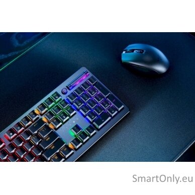 Razer Gaming Keyboard Deathstalker V2 Pro Gaming Keyboard Duration up to 70 million characters; Multi-function multimedia button and wheel; Razer Synapse compatibility; Fully programmable keys with on-the-fly macro recording; N-key rollover; Gaming mode;  2