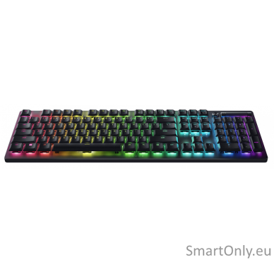 Razer Gaming Keyboard Deathstalker V2 Pro Gaming Keyboard Razer Chroma RGB backlighting with 16.8 million colors; Designed for long-term gaming; Purple switch RGB LED light US Wireless Black Optical Switch Bluetooth Wireless connection 3