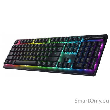 Razer Gaming Keyboard Deathstalker V2 Pro Gaming Keyboard Razer Chroma RGB backlighting with 16.8 million colors; Designed for long-term gaming; Purple switch RGB LED light US Wireless Black Optical Switch Bluetooth Wireless connection 4