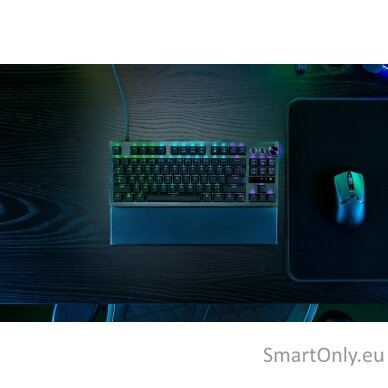 Razer | Gaming Keyboard | Huntsman V3 Pro Tenkeyless | Gaming Keyboard | Wired | Nordic | Black | Analog Optical 3