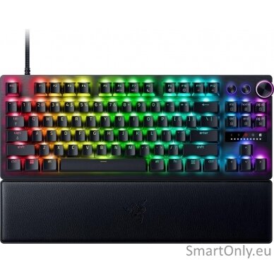 Razer | Gaming Keyboard | Huntsman V3 Pro Tenkeyless | Gaming Keyboard | Wired | Nordic | Black | Analog Optical