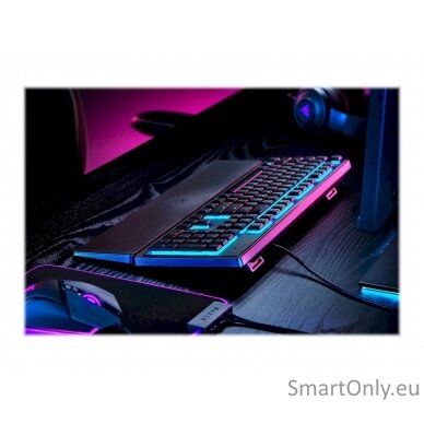 Razer Gaming Keyboard Ornata V3 X Gaming keyboard Cable routing options; Razer Synapse enabled; Fully programmable keys with on-the-fly macro recording; 6-key roll over; Gaming mode option; Braided fiber cable 1000 Hz Ultrapolling; Soft cushioned gaming-g 12