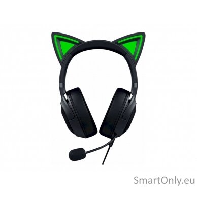 Razer Headset Kraken Kitty V2 Microphone, Black, Wired, On-Ear, Noise canceling