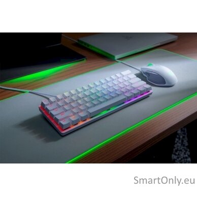 Razer Huntsman Mini 60% Gaming keyboard Optical Red Switch; Aluminum construction; Onboard memory and lighting presets RGB LED light US Wired 2