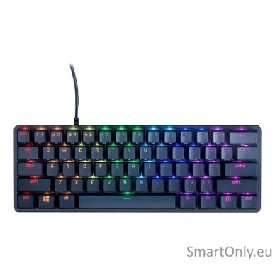 Razer Huntsman Mini Gaming keyboard 60% form factor; Doubleshot PBT keycaps with side-printed secondary functions RGB LED light US Wired Linear Optical RED 2