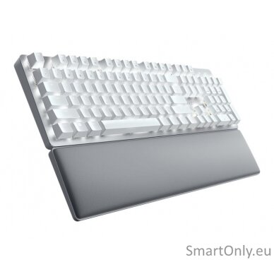 Razer Mechanical Keyboard Pro Type Ultra Mechanical Gaming Keyboard Ergonomic design with soft-touch coating; Soft leatherette wrist rest US Wireless/Wired White Wireless connection 9