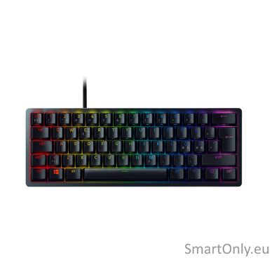 Razer Optical Gaming Keyboard Huntsman Mini 60% Gaming keyboard RGB LED light NORD Wired USB-C Black Analog Switch