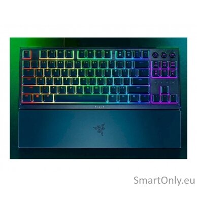 Razer Ornata V3 Tenkeyless Low-profile Keys; Razer Mecha-Membrane Switches; UV-coated Keycaps RGB LED light  NORD Wired Black Mechanical Gaming keyboard