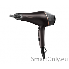 Remington Copper Radiance Hair Dryer | AC5700 | 2200 W | Number of temperature settings 3 | Ionic function | Diffuser nozzle | Black