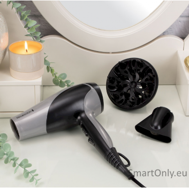 Remington D3190S Ionic Dry Hair Dryer, Grey/Black 3