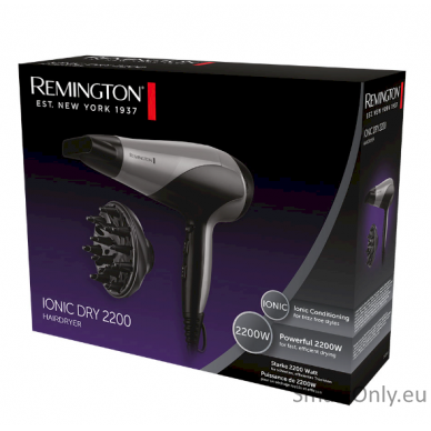 Remington D3190S Ionic Dry Hair Dryer, Grey/Black 4