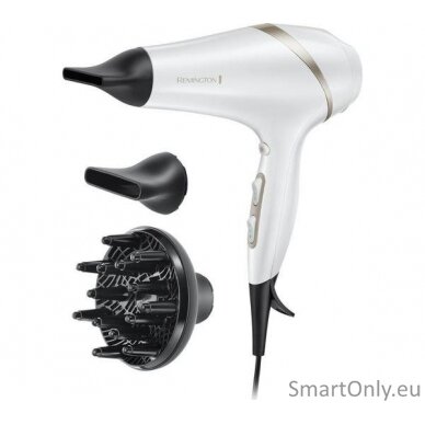 Remington | Hair dryer | AC8901 HYDRAlux | 2300 W | Number of temperature settings 3 | Ionic function | Diffuser nozzle | White