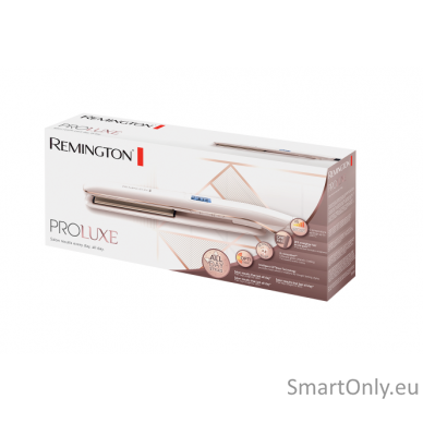 Remington Hair Straightener | S9100 PROluxe | Ceramic heating system | Temperature (min) 150 °C | Temperature (max) 230 °C | Number of heating levels 9 | Rose Gold 2