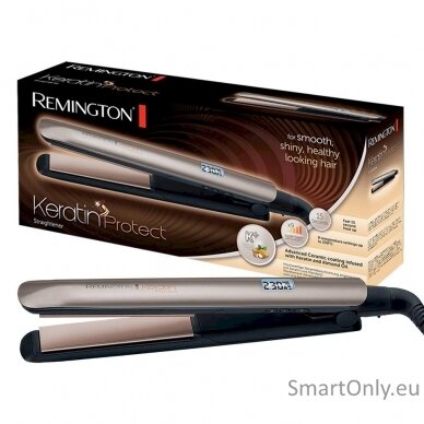 Remington Keratin Protect Hair Straightener S8540 Ceramic heating system, Number of temperature settings 5, Display LCD, Temperature (max) 230 °C, Bronze/Black 2