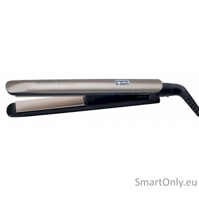 Remington Keratin Protect Hair Straightener S8540 Ceramic heating system, Number of temperature settings 5, Display LCD, Temperature (max) 230 °C, Bronze/Black