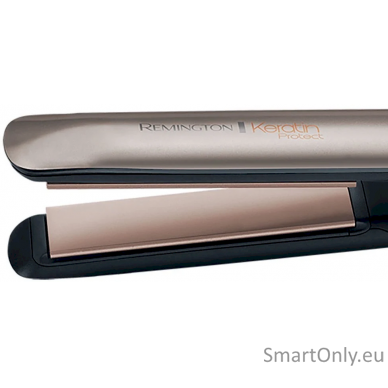 Remington Keratin Protect Hair Straightener S8540 Ceramic heating system, Number of temperature settings 5, Display LCD, Temperature (max) 230 °C, Bronze/Black 1