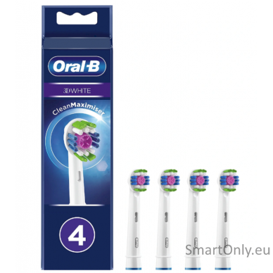 Replaceable toothbrush heads, 4 pcs | Refill CleanMaximiser 3D