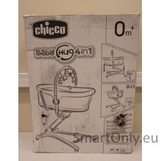 SALE OUT. CHICCO Baby Hug 4 in 1 Glacial Multifunctional Crib, Gray | Chicco | DAMAGED PACKAGING, SCRATCHED ON LEGS