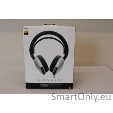 SALE OUT. Dell Alienware Wired Gaming Headset - AW520H (Lunar Light), UNPACKED, USED,  DAMAGED PACKAGING | Dell | Alienware Wired Gaming Headset | AW520H | Wired | Over-Ear | UNPACKED, USED,  DAMAGED PACKAGING | Noise canceling