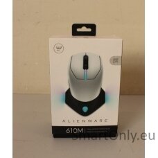 SALE OUT. Dell Mouse Alienware 610M Wired / Wireless Gaming Mouse - AW610M (Lunar Light), UNPACKED, USED, SCRATCHED ON BACK | Dell | Alienware | AW610M | Wireless wired optical | Gaming Mouse | Lunar Light | UNPACKED, USED, SCRATCHED ON BACK | 2 year(s)