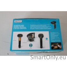 SALE OUT. DIGITUS 2D Bluetooth Barcode Scanner 200 scan/sec, with holder, UNPACKED, USED, SCRATCHED SCANNER SIDE AND TOP OF THE STAND | Digitus | 2D Bluetooth Barcode Scanner DA-81003 UNPACKED, USED, SCRATCHED SCANNER SIDE AND TOP OF THE STAND