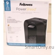 SALE OUT. Fellowes Powershred LX50 Cross-Cut Shredder | Powershred | LX50 | Black | 17 L | Credit cards shredding | DAMAGED PACKAGING, SCRATCHED | Paper handling standard/output 9 sheets per pass | Cross-Cut Shredder | Warranty 24 month(s)