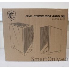 SALE OUT. MSI MAG FORGE 120A AIRFLOW | PC Case | MAG FORGE 120A AIRFLOW | Side window | Black | Mid-Tower | DAMAGED PACKAGING | Power supply included No | ATX