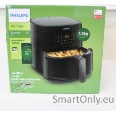 SALE OUT. Philips HD9280/70 Essential Air Fryer, Black | Philips | Air Fryer | Essential HD9280/70 | Power 2000 W | Capacity 6.2 L | Rapid Air technology | Black | DAMAGED PACKAGING