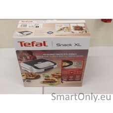 SALE OUT. Tefal SW701110 Snack XL Wafle maker, White/Grey | TEFAL | Wafle Maker Snack XL | SW701110 | 850 W | Number of pastry 2 | Belgium | White/Grey | DAMAGED PACKAGING