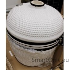 SALE OUT. TunaBone 21" Grill, White,MISSING PIZZA STONE, PAINT DEFECT | TunaBone | Kamado classic 21" grill | Size M | White