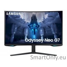 Samsung Curved Monitor LS32BG750NPXEN 32 ", VA, UHD, 3840 x 2160, 16:9, 1 ms, 350 cd/m², Black, HDMI ports quantity 2, 165 Hz