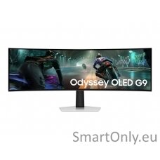 Samsung LS49DG910SUXEN Odyssey G9 G91SD | 49 " | OLED | 32:9 | 144 Hz | 0.03 ms | 5120 x 1440 pixels | 250 cd/m² | HDMI ports quantity 1 | Silver