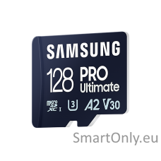 Samsung | MicroSD Card | PRO Ultimate | 128 GB | microSDXC Memory Card | Flash memory class U3, V30, A2 | SD adapter