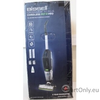 SALE OUT. Bissell Vacuum Cleaner  CrossWave Cordless X7 Plus Pet Pro Cordless operating Handstick Washing function 25 V Operating time (max) 30 min Black/Titanium Warranty 24 month(s) Battery warranty 24 month(s) DAMAGED PACKAGING 4