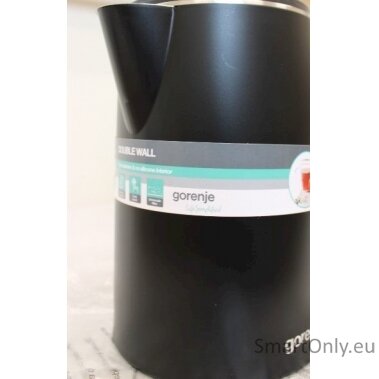 SALE OUT. Gorenje K15DWBK Kettle, Electric, Capacity 1.5 L, Power 2200 W, Stainless Steel, Black, DAMAGED PACKAGING, SCRATCHES | Kettle | K15DWBK | Electric | 2200 W | 1.5 L | Stainless steel | 360° rotational base | Black | DAMAGED PACKAGING, SCRATCHES 4