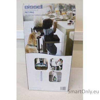 SALE OUT.  | Bissell | MultiFunctional Cleaner | CrossWave Pet Pro | Corded operating | Handstick | Washing function | 560 W | - V | Blue/Titanium | Warranty 24 month(s) | DAMAGED PACKAGING, USED, DIRTY, SCRATCHED 2