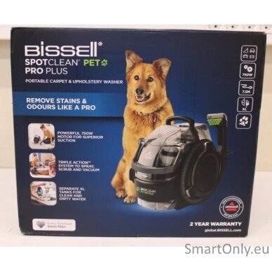 SALE OUT. Bissell SpotClean Pet Pro Plus Cleaner | Bissell | SpotClean Pet Pro Plus Cleaner | 37252 | Corded operating | Handheld | 750 W | - V | Black/Titanium | Warranty 24 month(s) | DAMAGED PACKAGING