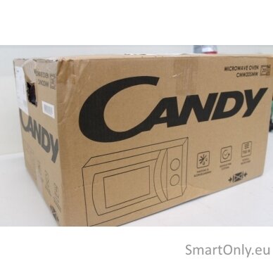 SALE OUT. Candy Microwave Oven CMW20SMW Free standing White DAMAGED PACKAGING,PAINT CRACK 700 W