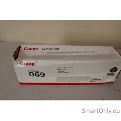 SALE OUT. CANON CRG 069 BK, DAMAGED PACKAGING | Canon Cartridge | 069 | Toner Cartridge | Black | DAMAGED PACKAGING 2