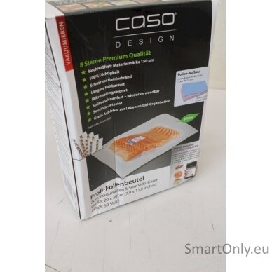 SALE OUT. Caso Bags 50 pcs. for Vacuum sealer 20x30cm | Caso | Foil Bags | 01219 | 50 units | Dimensions (W x L) 20 x 30 cm | Transparent | DAMAGED PACKAGING 2