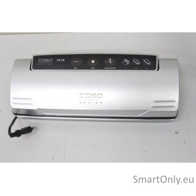 SALE OUT.  Caso Bar Vacuum sealer VC10 Power 110 W Temperature control Silver DAMAGED PACKAGING, SCRATCHED CORNER 1