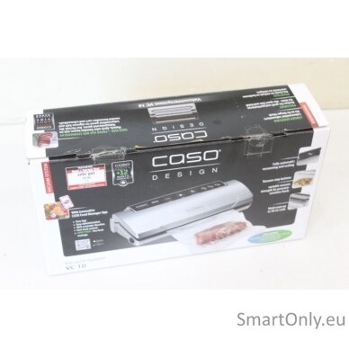 SALE OUT.  Caso Bar Vacuum sealer VC10 Power 110 W Temperature control Silver DAMAGED PACKAGING, SCRATCHED CORNER