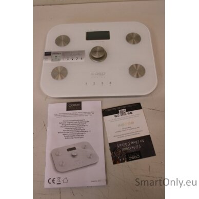 SALE OUT. Caso Body Energy Fit Scale, Maximum weight (capacity) 150 kg, Accuracy 100 g, Glass | Caso | Scale | BodyEnergy Fit | Maximum weight (capacity) 150 kg | Accuracy 100 g | White | DEMO 1