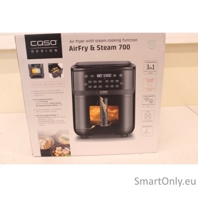 SALE OUT. Caso Steam & AirFry 700 Air fryer with Steam function, 1700 W, Capacity 7 L, Black | Caso DAMAGED PACKAGING 1