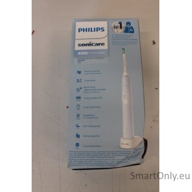 SALE OUT. DAMAGED PACKAGING | Philips | Sonicare ProtectiveClean 4300 Toothbrush | HX6803/04 | Rechargeable | For adults | Number of brush heads included 1 | Number of teeth brushing modes 1 | Sonic technology | Light Blue | DAMAGED PACKAGING 1