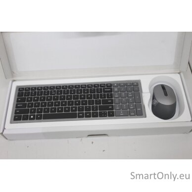 SALE OUT.  Dell | Keyboard and Mouse | KM7120W | Wireless | 2.4 GHz, Bluetooth 5.0 | Batteries included | US | REFURBISHED, DAMAGED PACKAGING | Bluetooth | Titan Gray | Numeric keypad | Wireless connection 1