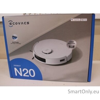 SALE OUT. Ecovacs DEEBOT N20 Floor Cleaning Robot with precise mapping and navigation technology (TrueMapping 2.0), OZMO mopping system, Whi | Ecovacs | Floor Cleaning Robot | DEEBOT N20 | Wet&Dry | Operating time (max) 300 min | 5200 mAh | Dust capacity